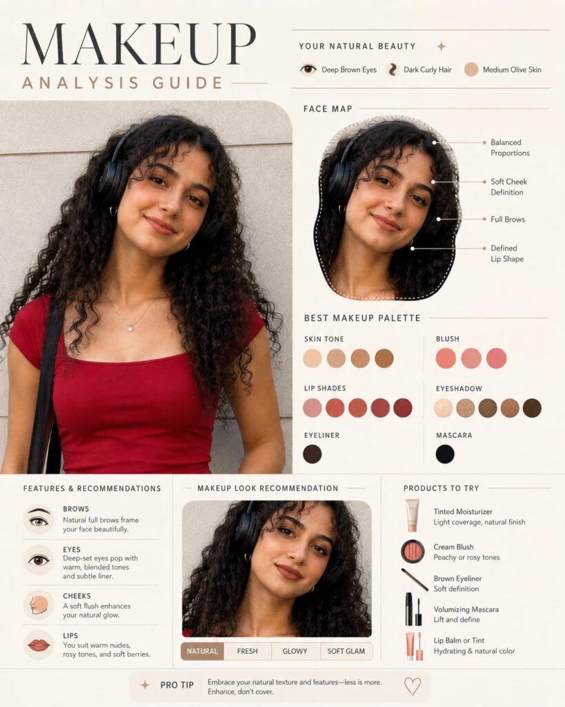 AI Makeup Analysis Prompt | Beauty Guide Portrait Effect