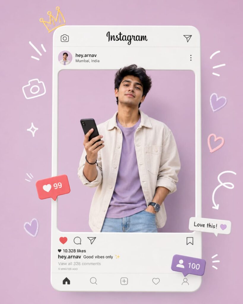 Instagram Frame AI Prompt | Viral Social Media Portrait