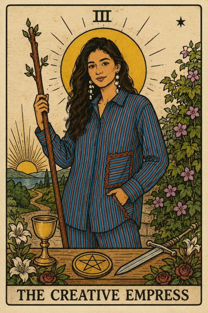 Tarot Card AI Prompt | Vintage Mystic Portrait Art