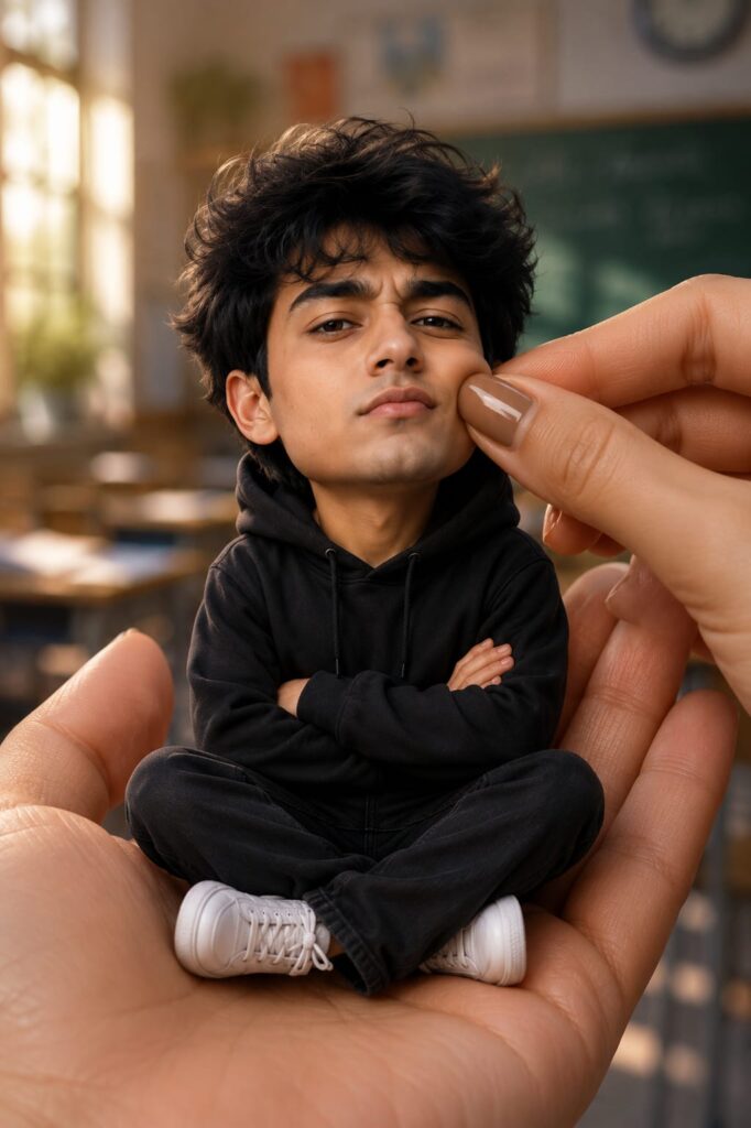 Miniature Big Head AI Portrait Prompt | Cute Tiny Character