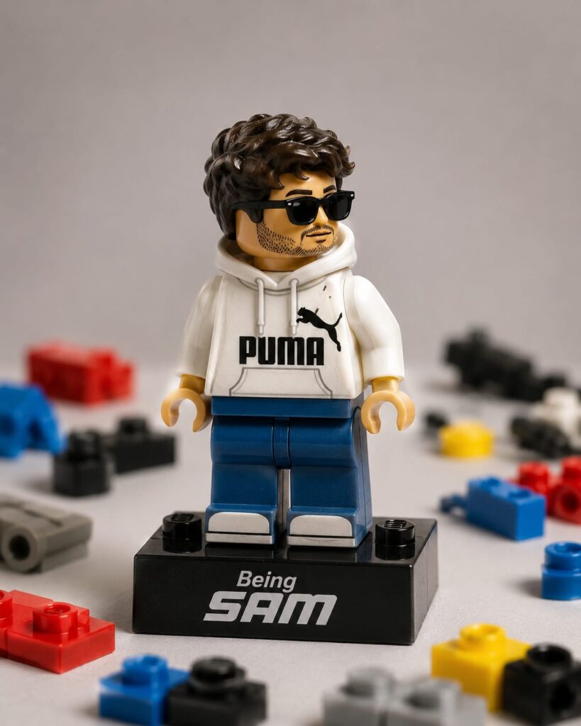 Custom LEGO Minifigure Portrait AI Toy Art Prompt