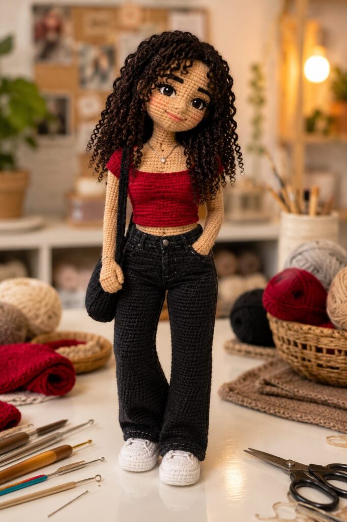 Cute Crochet Doll AI Prompt | Amigurumi Portrait Art