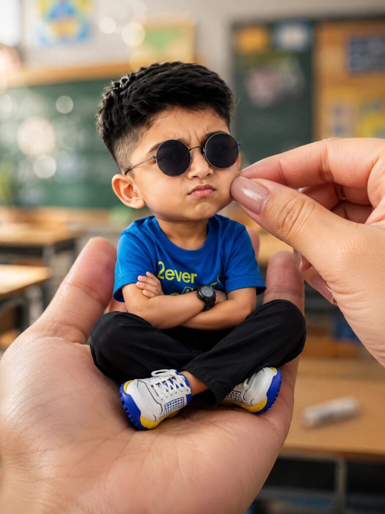 Miniature Big Head AI Portrait Prompt | Cute Tiny Character