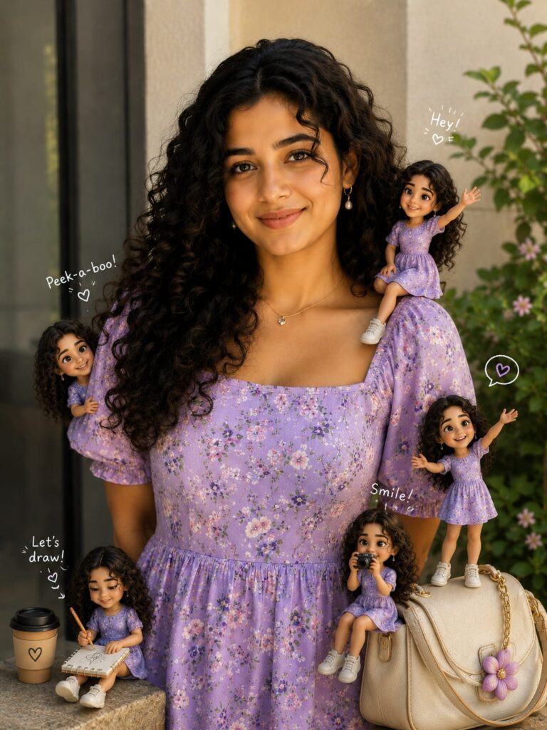 Cute Mini Me AI Prompt | Tiny Cartoon Character Effect