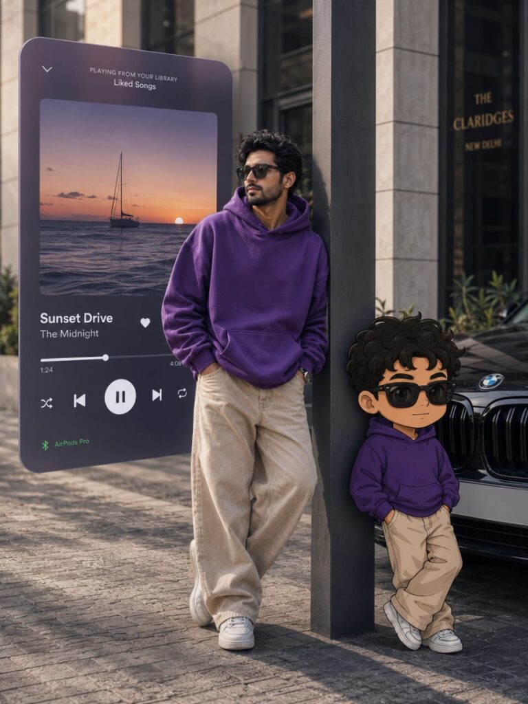 Spotify Mini Character AI Prompt | Music Aura Cartoon Edit