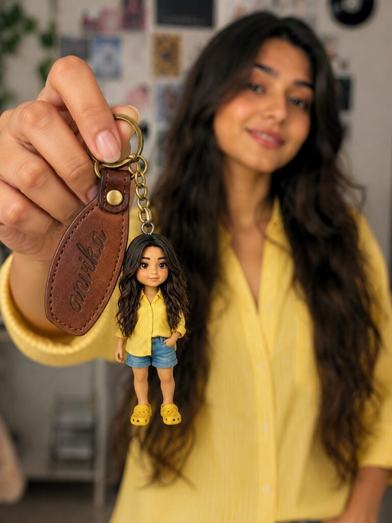 Personalized Mini Me Keychain AI Prompt for Custom Gift Art