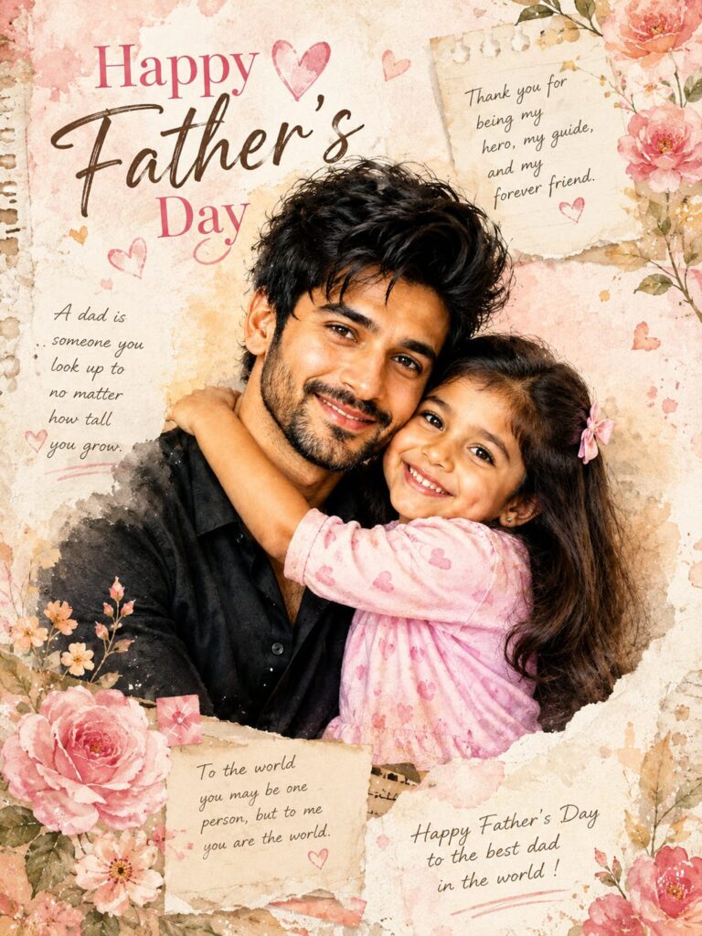 Father Daughter Father’s Day Card AI Prompt